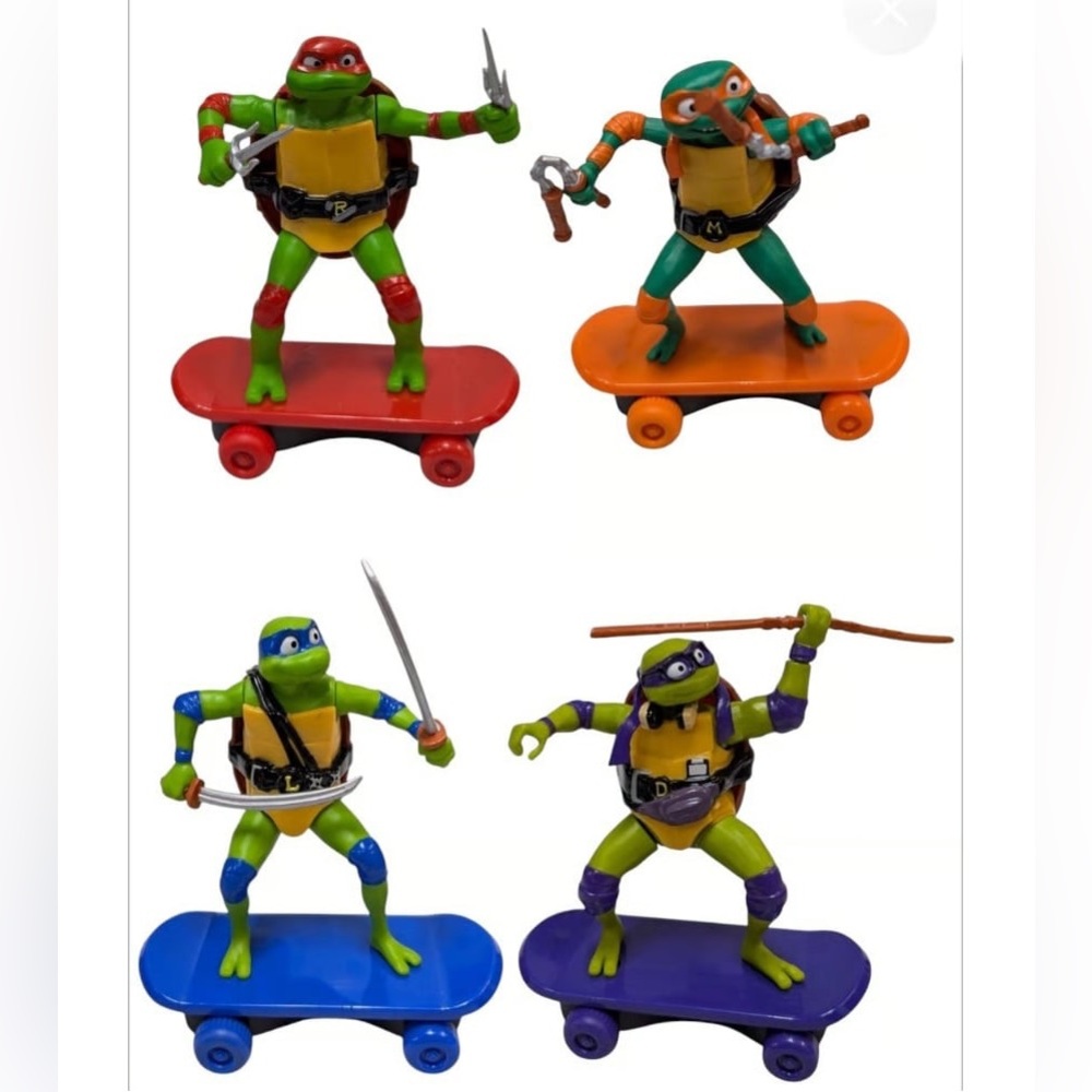 TMNT Mutant Mayhem Sewer Shredders Skateboard Lot 4 Teenage Mutant Ninja Turtles
